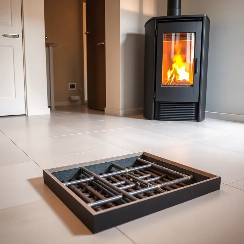 Ogrzewanie podłogowe a piec na pellet