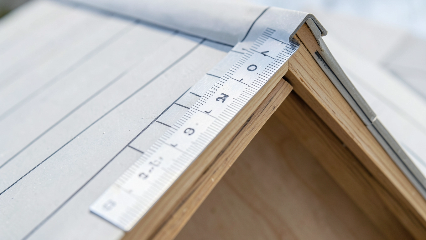 Określanie kąta nachylenia połaci dwuspadowej