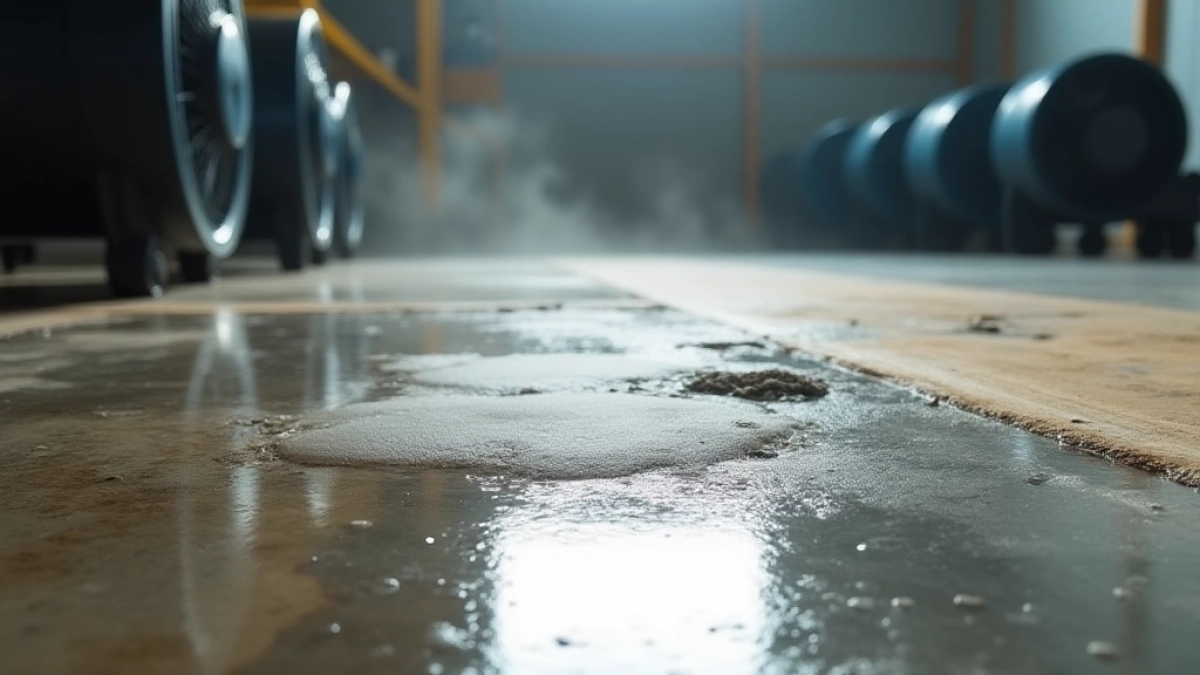 Osuszanie posadzki po zalaniu