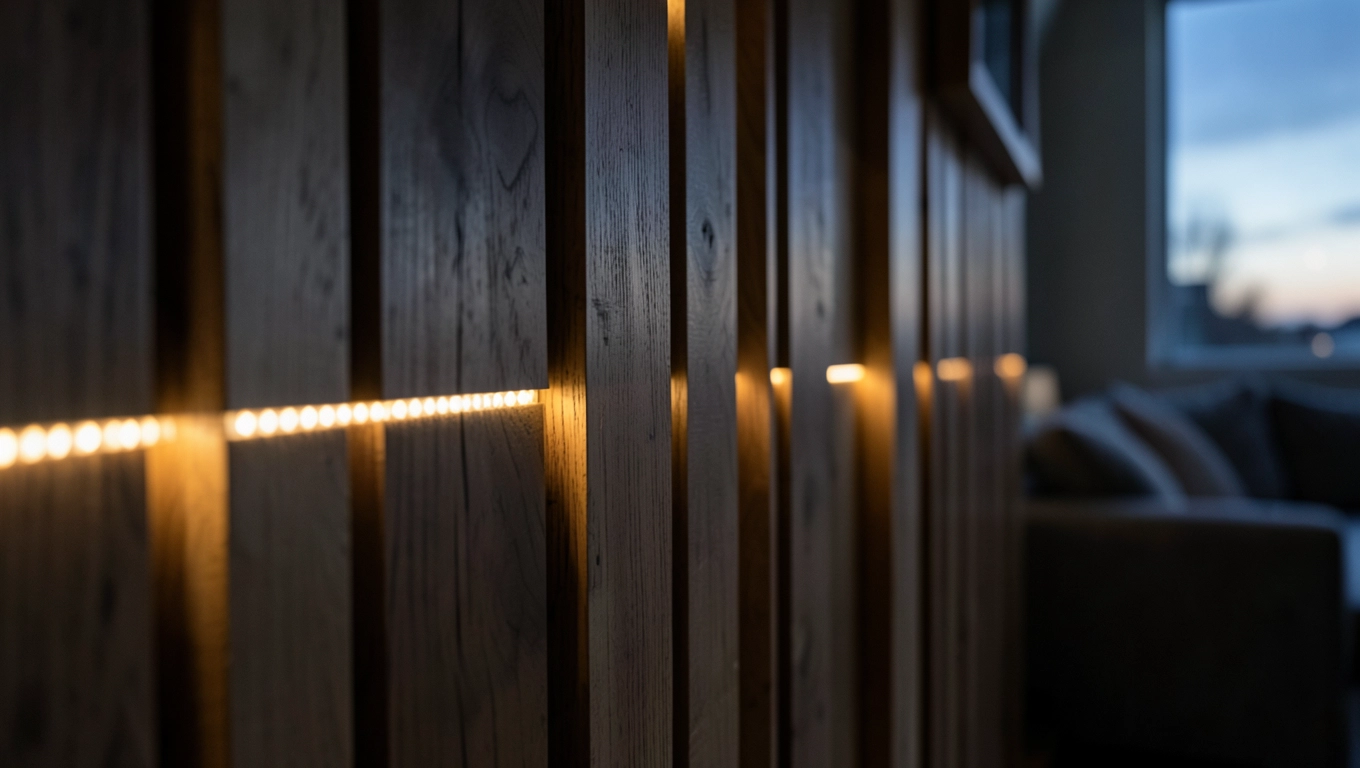 Oświetlenie LED z lamelami