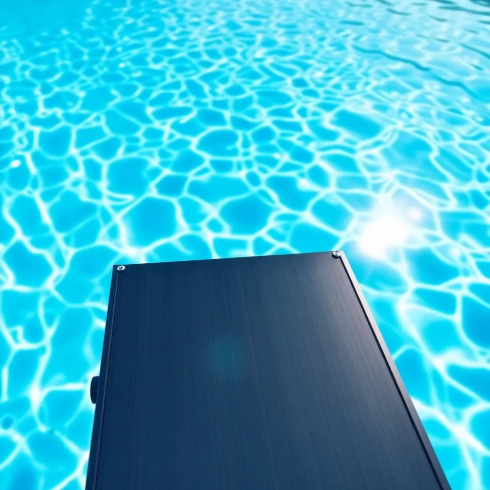 Panel fotowoltaiczny do grzania wody w basenie