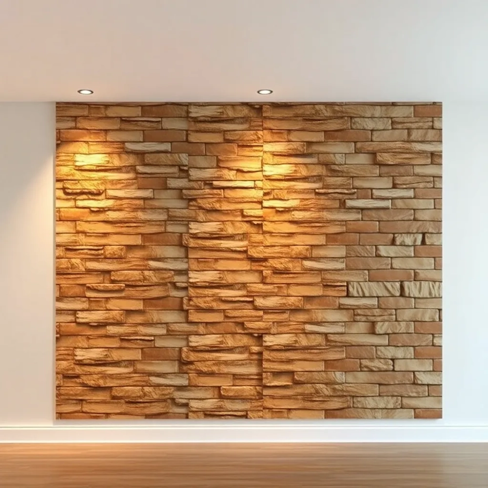 Panele ścienne 3D samoprzylepne Cegła Kamień C15