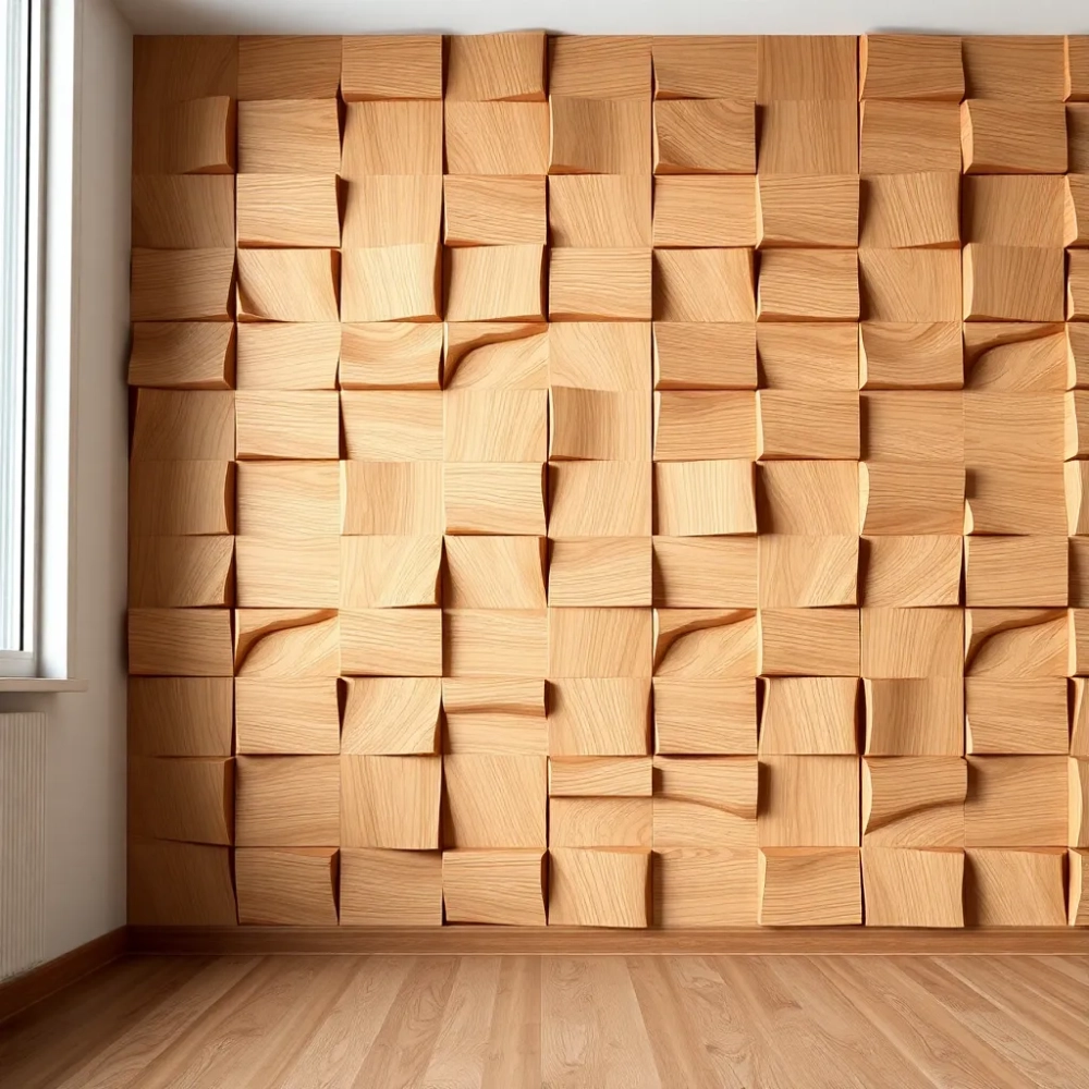 Panele ścienne drewniane 3D