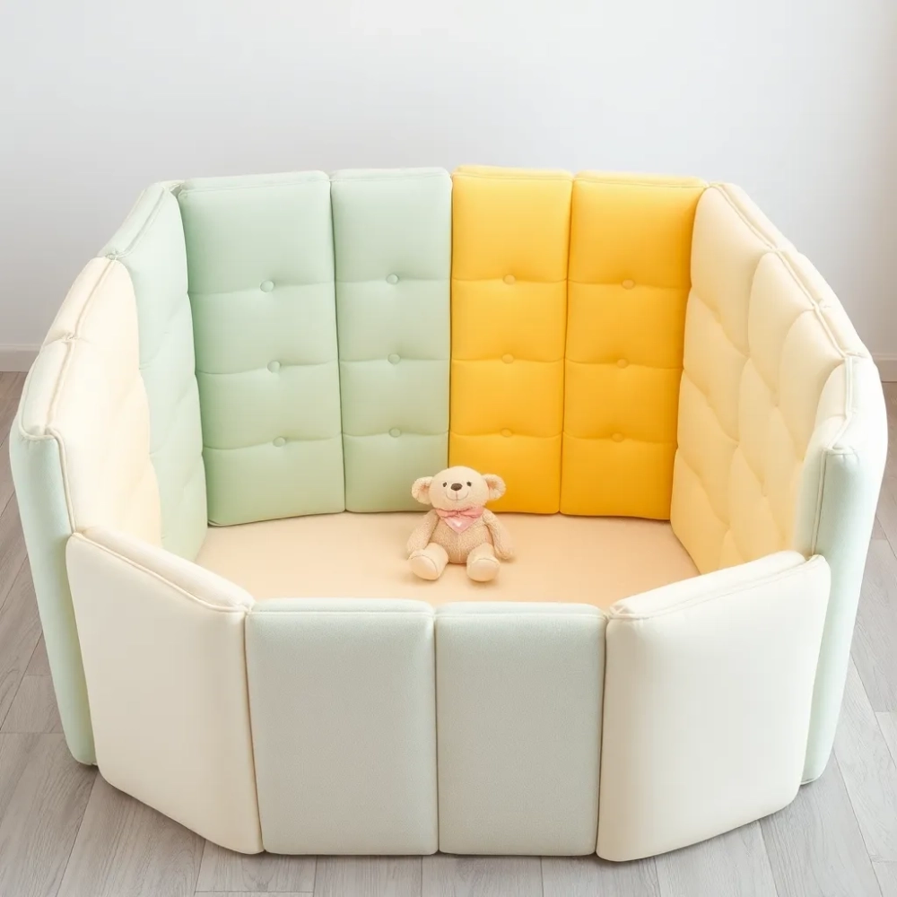 Panele tapicerowane dla dzieci płotek