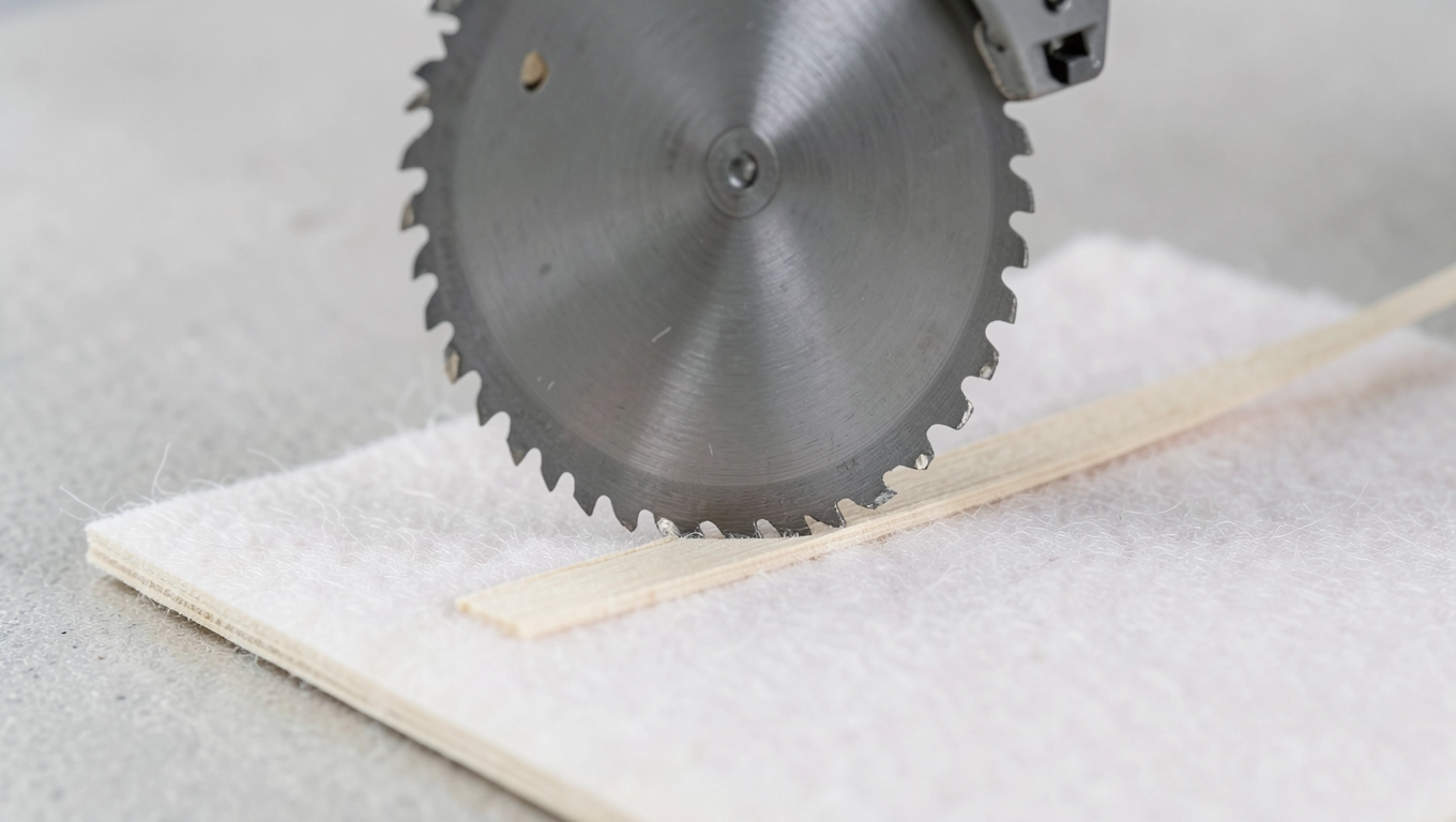 Piła tarczowa do lameli na filcu
