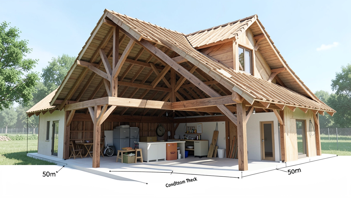 Planowanie przedłużenia dachu dwuspadowego