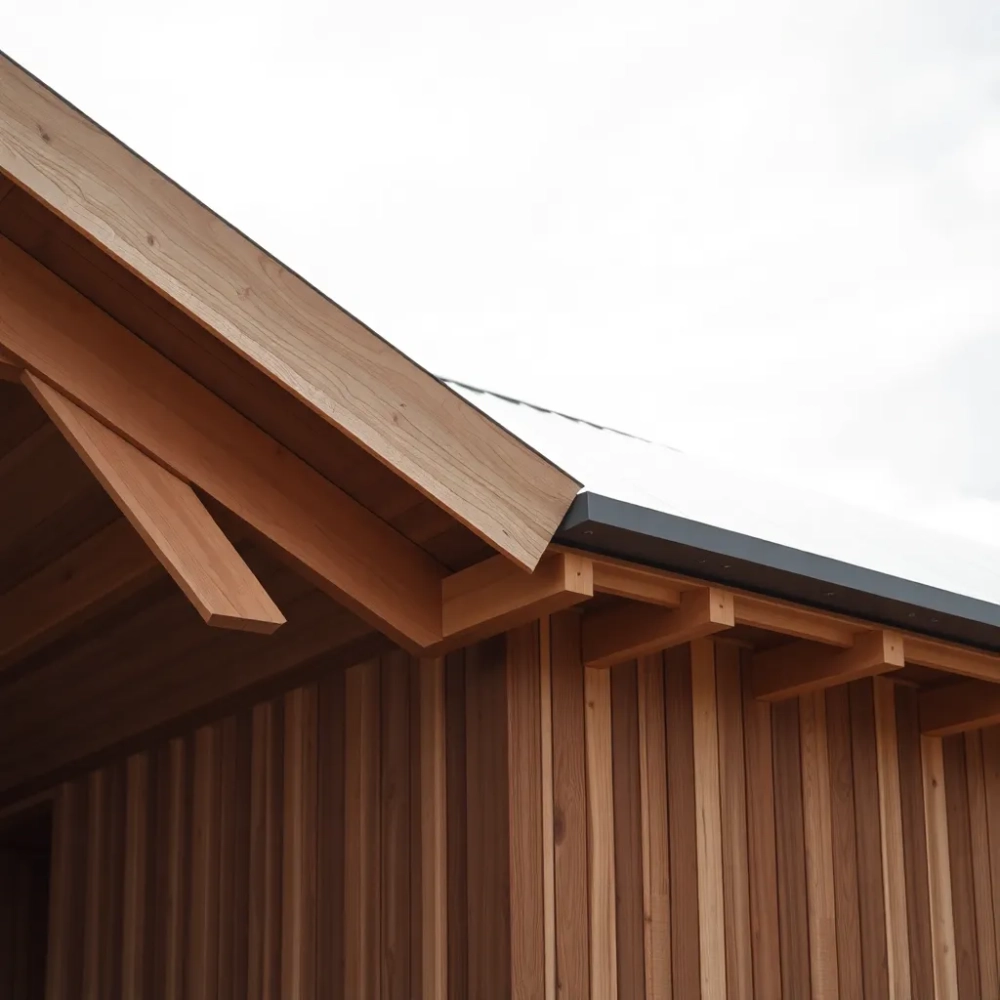 Płaski dach drewniany cena