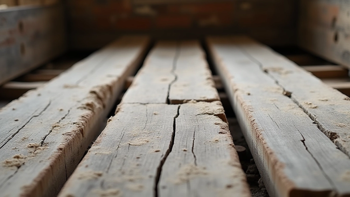 Podłoga na legarach w starym domu