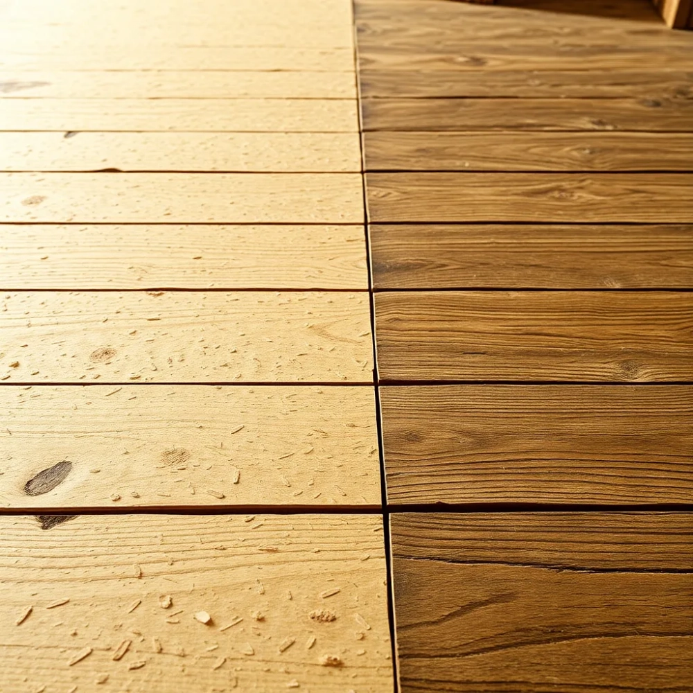 Podłoga z OSB na starych deskach