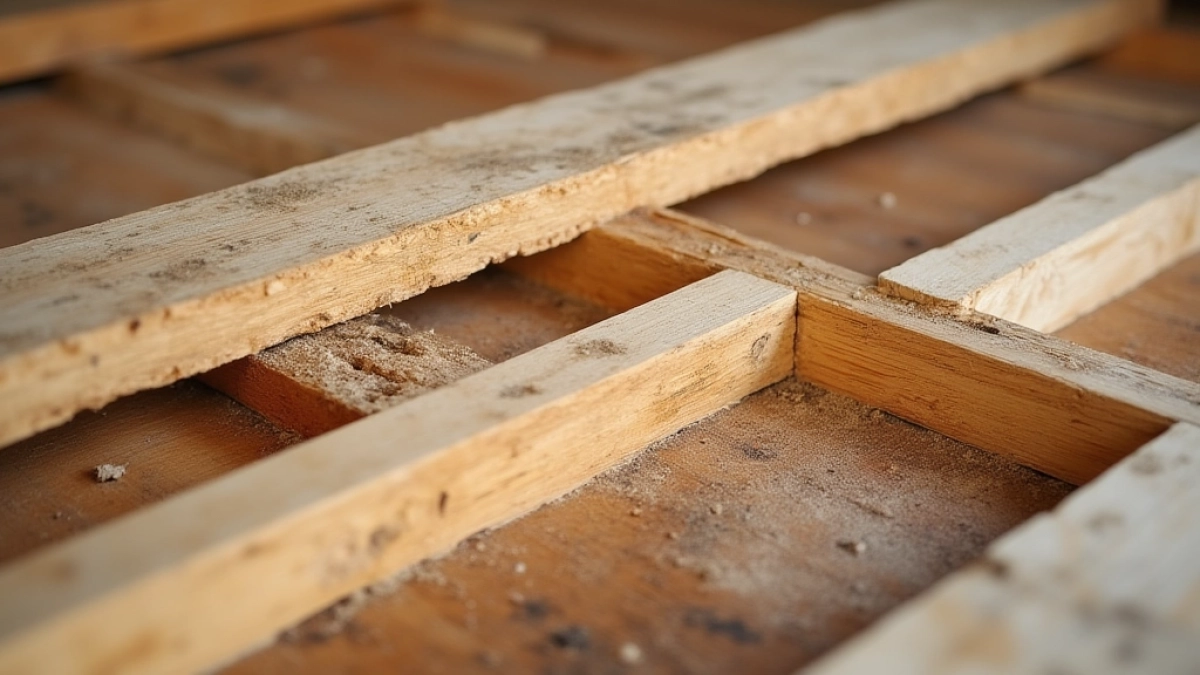 Podłoga z płyt OSB na starych legarach