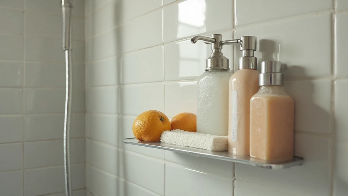 półka pod prysznic bez wiercenia