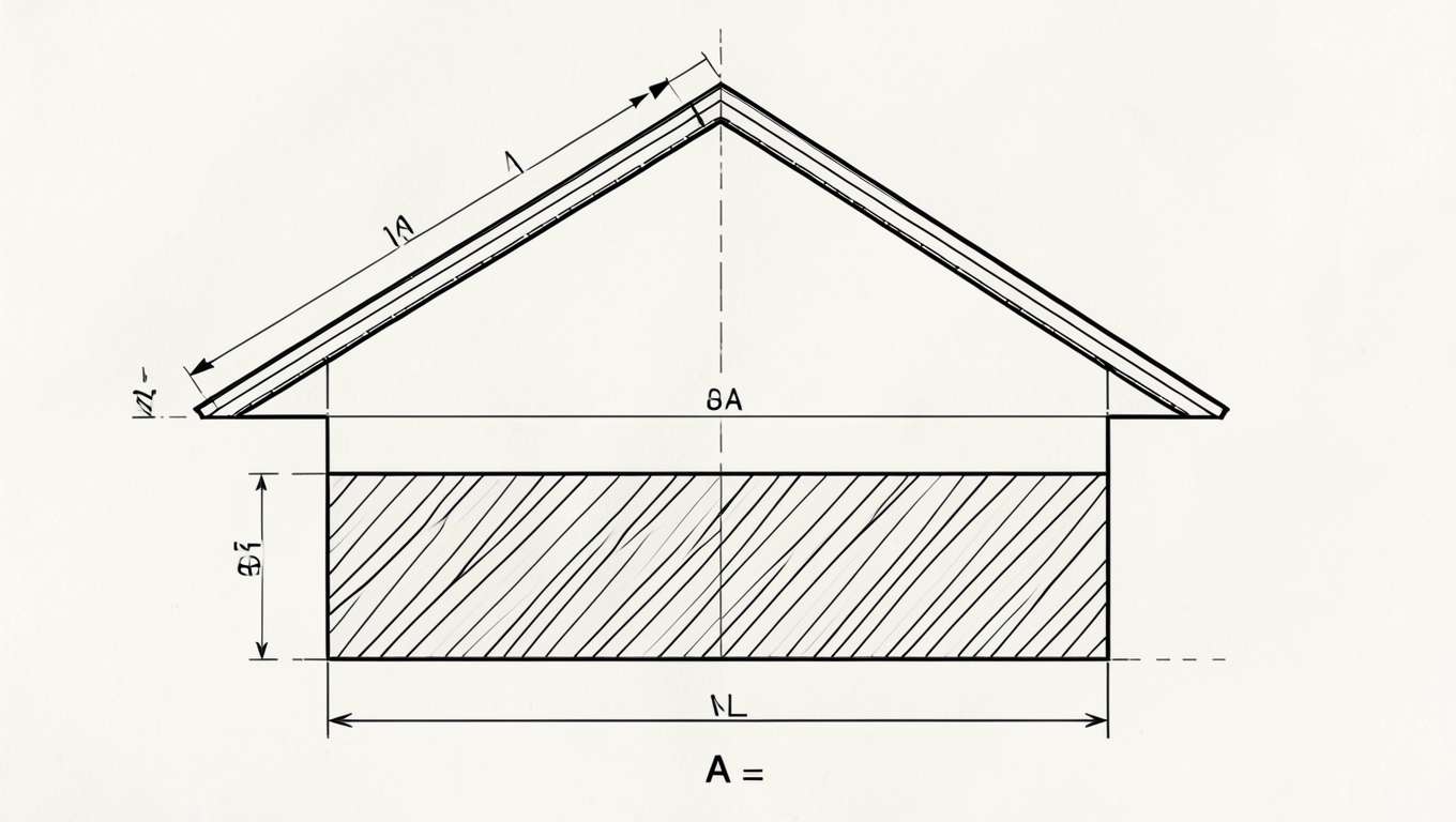 Pomiar dachu dwuspadowego z projektu