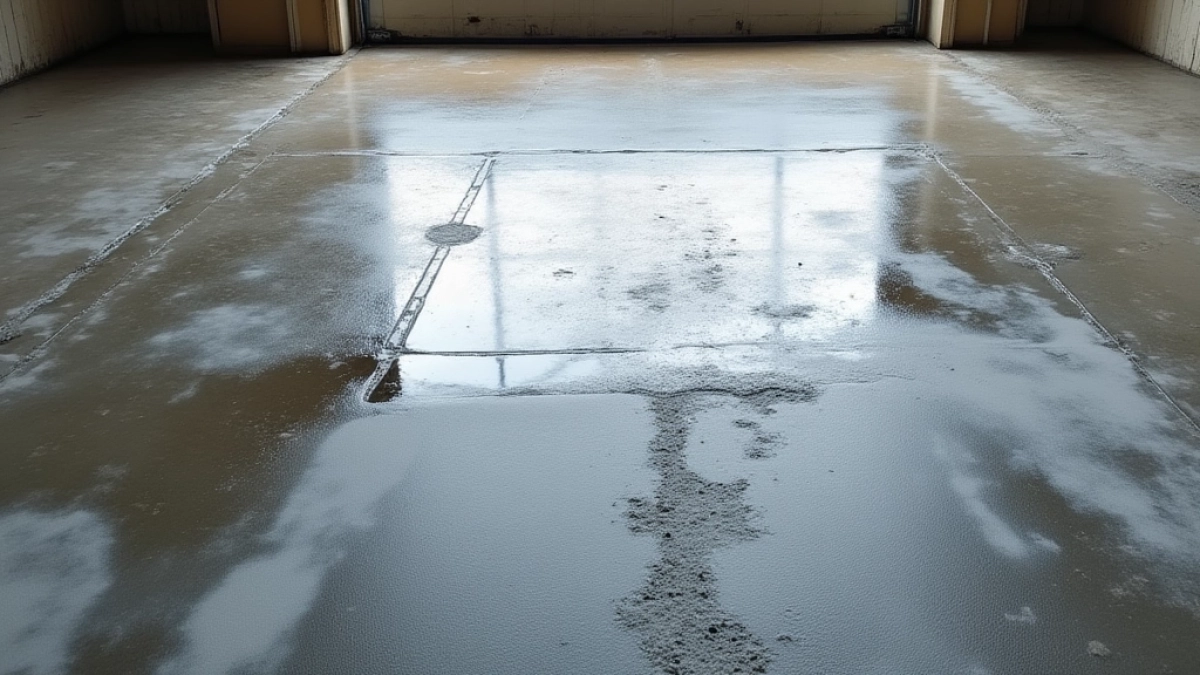 Posadzka w garażu nieogrzewanym