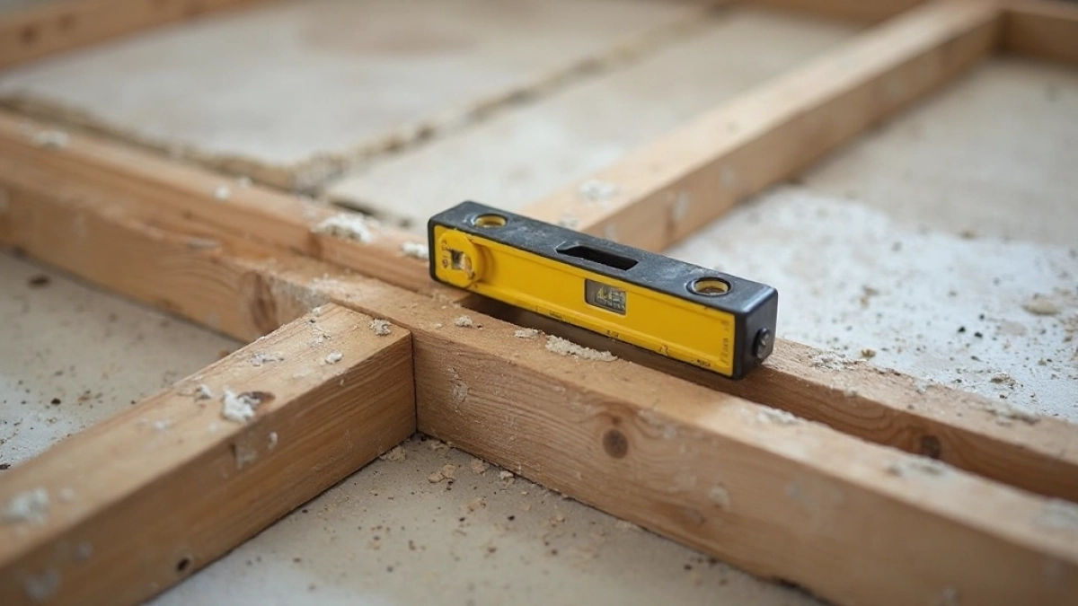 Poziomowanie podłogi na legarach