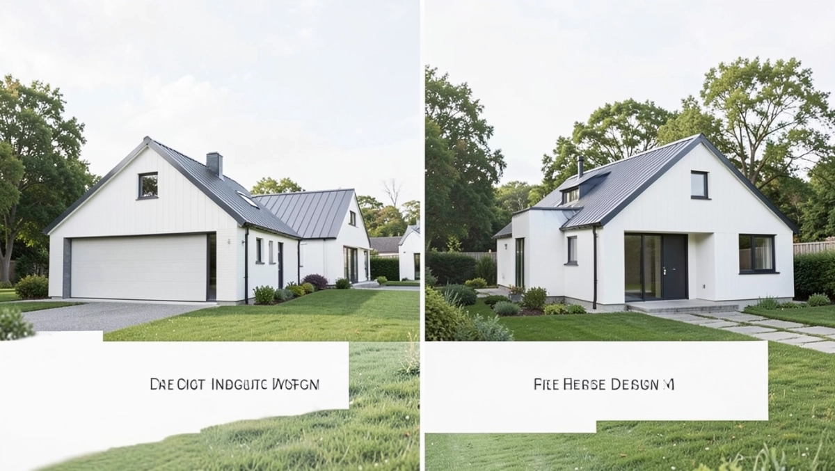 Projekty domów bez garażu z dachem dwuspadowym