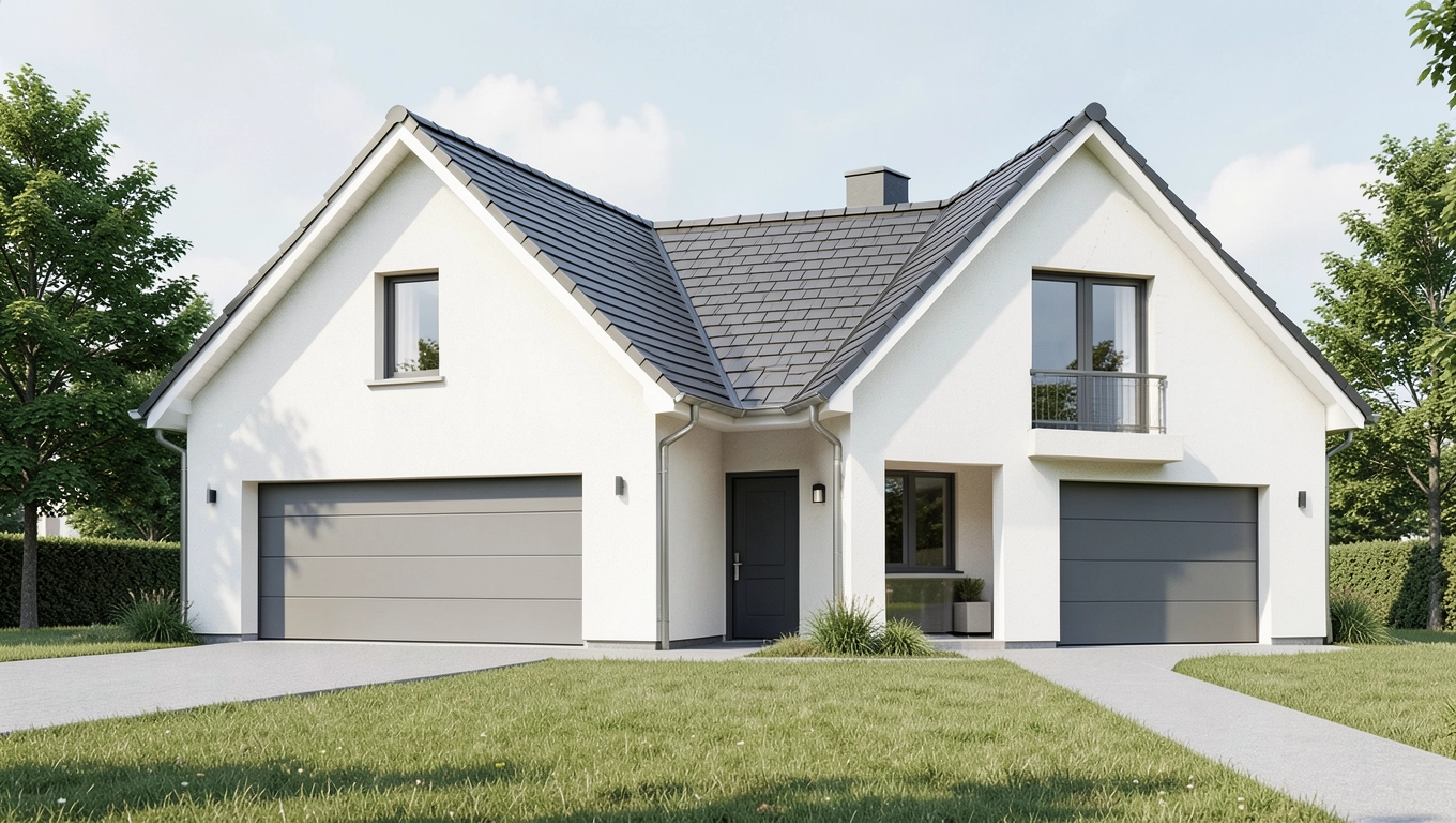 Projekty tanich domów z dachem dwuspadowym