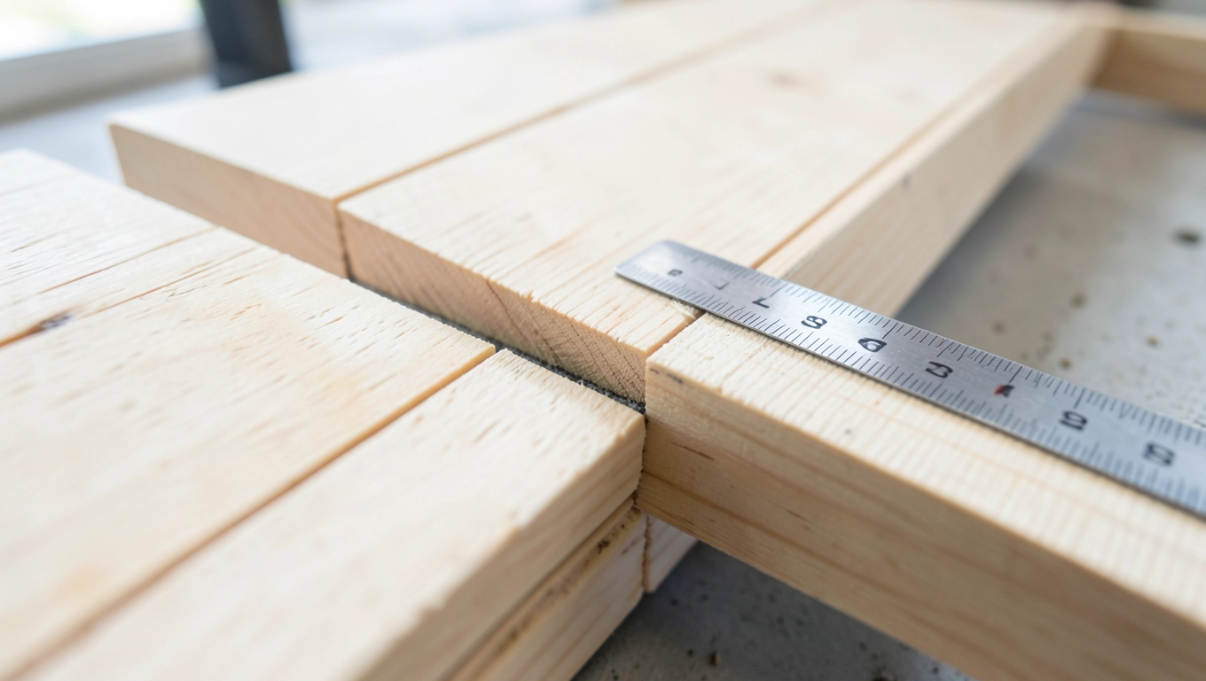 Przygotowanie desek i wyznaczenie rozstawu