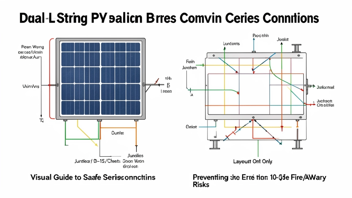 Schemat podłączenia paneli fotowoltaicznych 2 stringi
