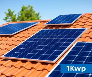 1 kWp ile to paneli