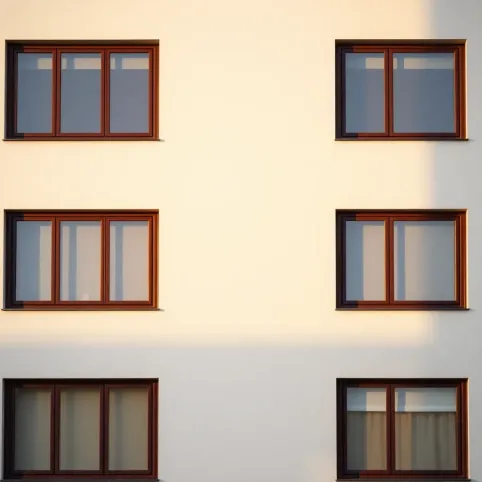 Brązowe okna jaka elewacja