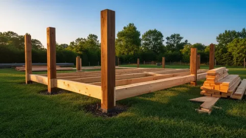 budowa tarasu na legarach