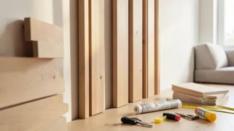 cena położenia lameli na ścianie