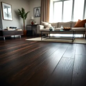 Ciemna podłoga w domu