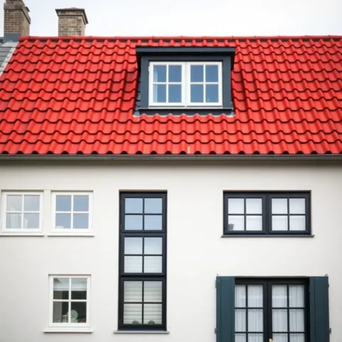 Czerwony dach jakie okna