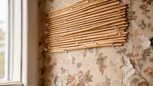 czy lamele mozna przykleic na tapete