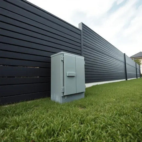 Czy skrzynka elektryczna musi być w linii ogrodzenia