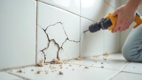 czy wiertłem do betonu można wiercić w płytkach