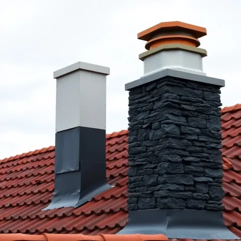 Czym obłożyć komin na dachu