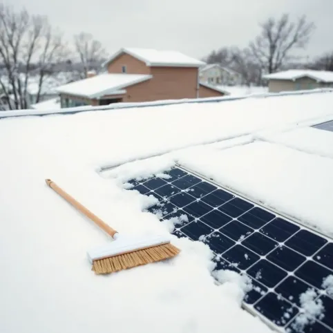 Czym odśnieżać panele fotowoltaiczne