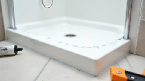 Czym przykleić brodzik do posadzki