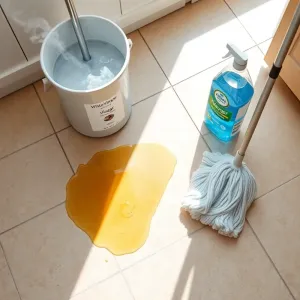 Czym umyć klejąca podłogę