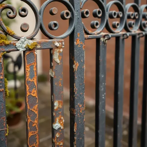 Czym wyczyścić metalowe ogrodzenie