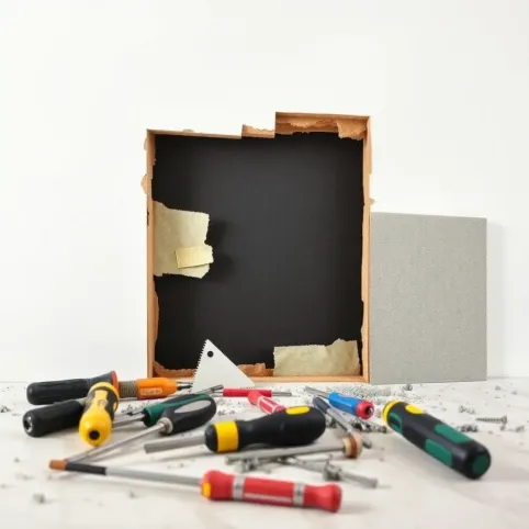 Demontaż paneli ściennych KNR