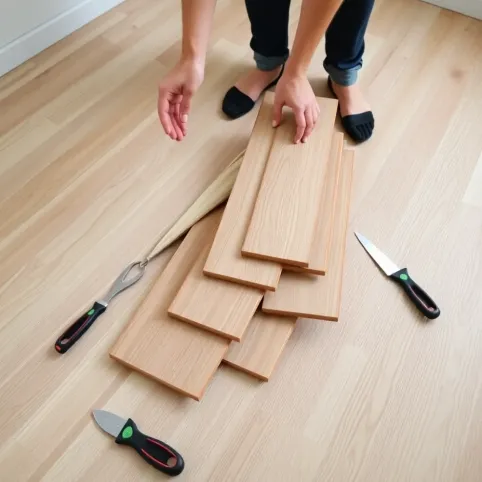 Demontaż paneli winylowych