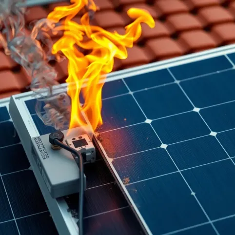 Dlaczego palą się panele fotowoltaiczne