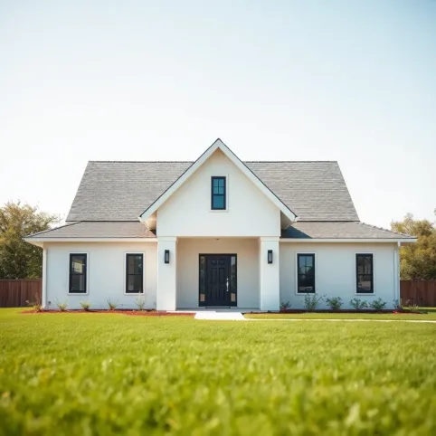 Dom parterowy dach dwuspadowy tani w budowie