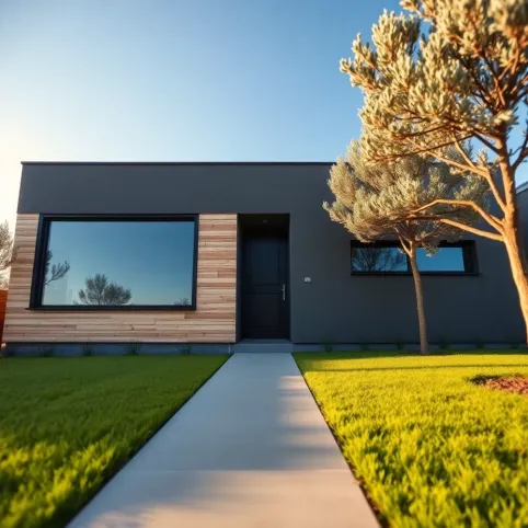 dom z płaskim dachem 70m2