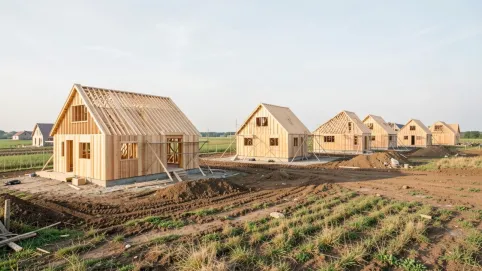 domy tanie w budowie z dachem dwuspadowym