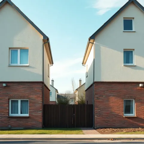 Domy z lat 80 elewację