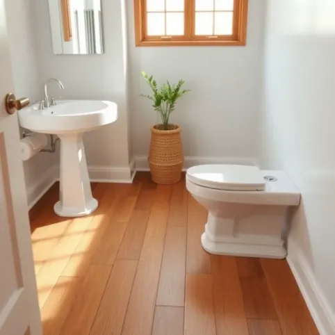 Drewno do łazienki na podłogę