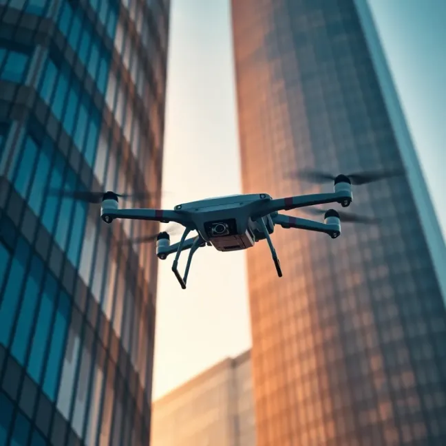Dron do mycia elewacji