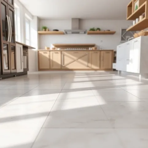 Duże płytki podłogowe do kuchni
