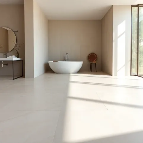 Duże płytki podłogowe do łazienki