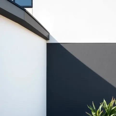 Elewacja biała z grafitem