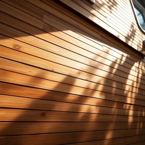 Elewacja domu z drewna