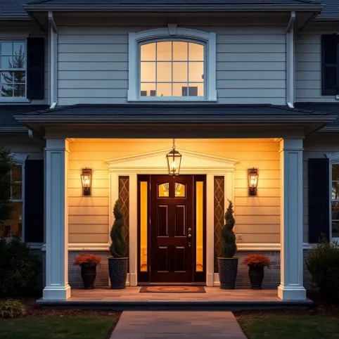 Elewacja wejście do domu